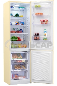 Холодильник Nordfrost NRB 154 E бежевый матовый двухкамерный 238/115 л морозилка снизу, капельная система