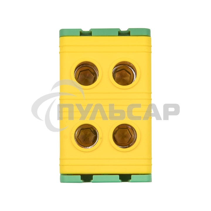 Клемма силовая вводная двойная КСВ 16-50 желто-зеленая EKF PROxima plc-kvs2-16-50-y-green EKF