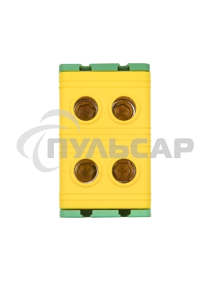 Клемма силовая вводная двойная КСВ 16-50 желто-зеленая EKF PROxima plc-kvs2-16-50-y-green EKF