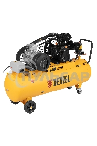 Компрессор воздушный рем. привод BCW3000-T/100, 3,0 кВт, 100 литров, 520 л/минDenzel