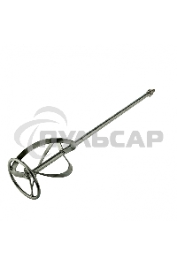 Насадка для миксера, для тяжелых растворов,120 х 590 мм, оцинкованная,хвостовик резьба М14 Сибртех