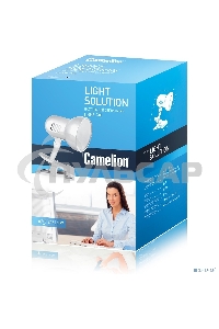 Лампа настольная CAMELION H-035 С01 60Вт 220В белый метал.