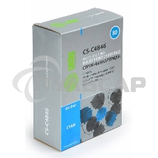 Картридж струйный Cactus CS-C4846 №80 голубой (350 мл) для HP DesignJet 1050C/1055CM/1000