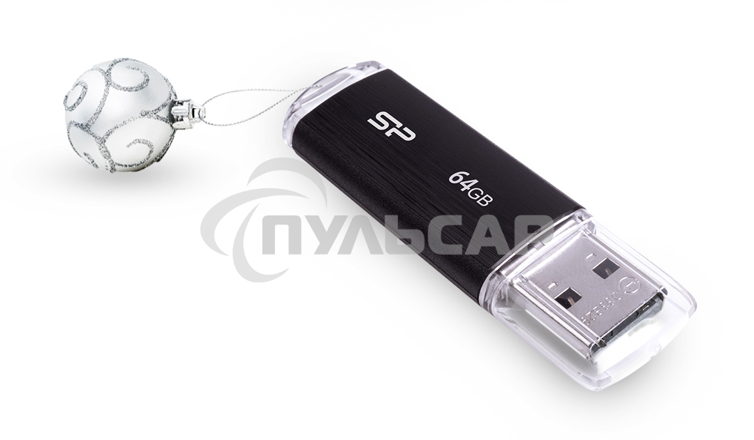 Флешка USB Silicon Power R/W 64 Gb Ultima U02 SP064 GbUF2U02V1K USB 2.0 черный