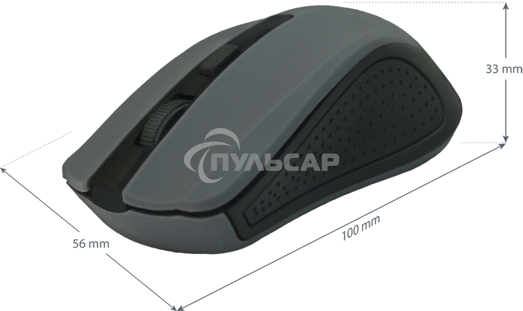 Мышь беспроводная Defender Accura MM-935 серый, 1600 dpi, радиоканал, USB, кнопки - 4