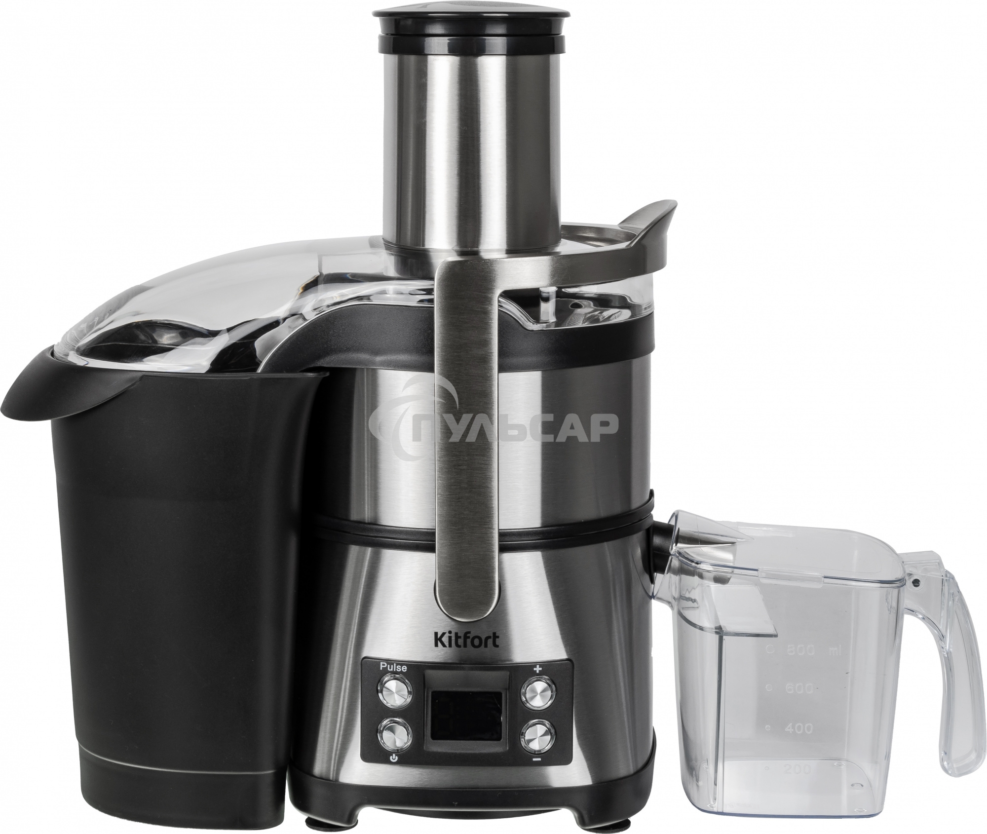 Кухонный комбайн Kitfort KT-1395 800Вт серебристый/черный