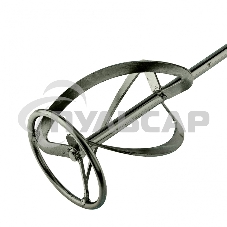 Насадка для миксера, для тяжелых растворов,120 х 590 мм, оцинкованная,хвостовик резьба М14 Сибртех