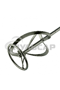 Насадка для миксера, для тяжелых растворов,120 х 590 мм, оцинкованная,хвостовик резьба М14 Сибртех