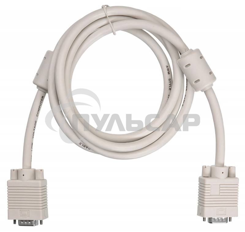 Кабель VGA Buro CAB016S-06 VGA HD15 (m)/VGA HD15 (m) 1.8м феррит.кольца