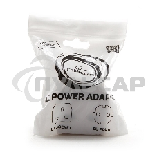 Переходник Gembird Переходник с вилки EU,UK в RU (A-AC-UKEU-001)