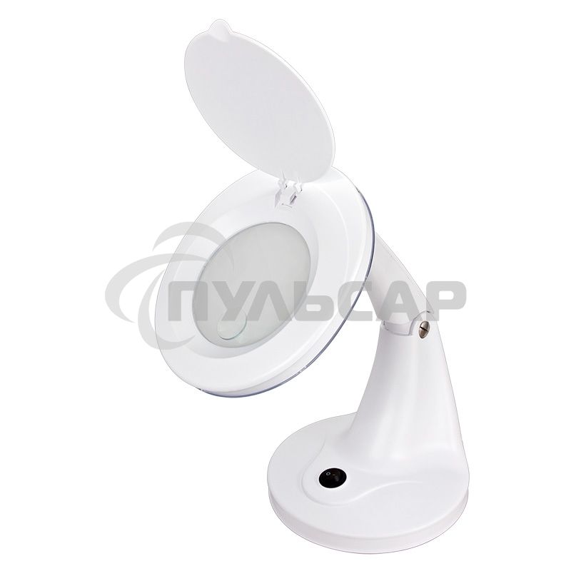 Лупа настольная 3D+12D Rexant с подсветкой 48 LED, белая