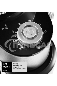 Кофемолка Kitfort КТ-717 230Вт сист.помол.:ротац.нож вместим.:100гр нержавеющая сталь/черный