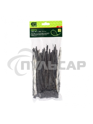 Хомуты, 150 х 7 мм, пластиковые, черные, 100 шт. Сибртех