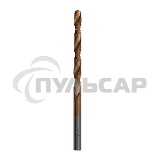 Сверло по металлу Matrix, 4 мм, HSS, нитридтитановое покрытие, цилиндрический хвостовик