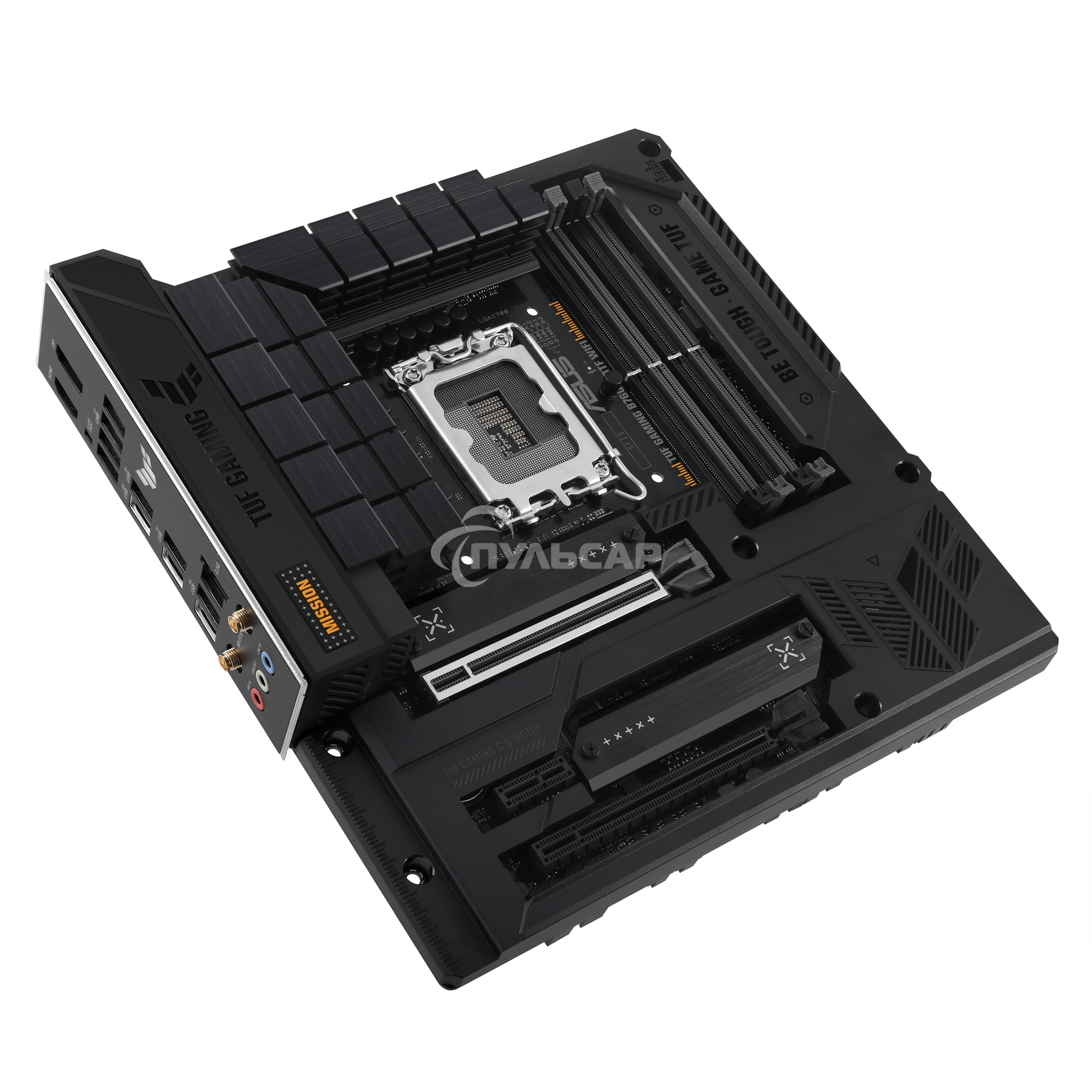 Материнская плата ASUS TUF GAMING B760M-BTF WIFI, LGA 1700, Intel B760, 4xDDR5, 4xSATA, 3xM.2, 1xPCIe 5.0 x16, 1xPCIe 4.0 x4, 1xPCIe x1, 1xDP, 1xHDMI, 1x 2.5Gb LAN, 1xUSB-A 3.2 Gen 2, 2xUSB-A 3.2 Gen 1, 4xUSB 2.0, 1xUSB-C 3.2 Gen 1, 1xUSB-C 3.2 Gen 2, 1xU