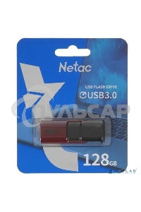 Флешка USB Netac U182 Red USB 3.0 128 Gb, retail version