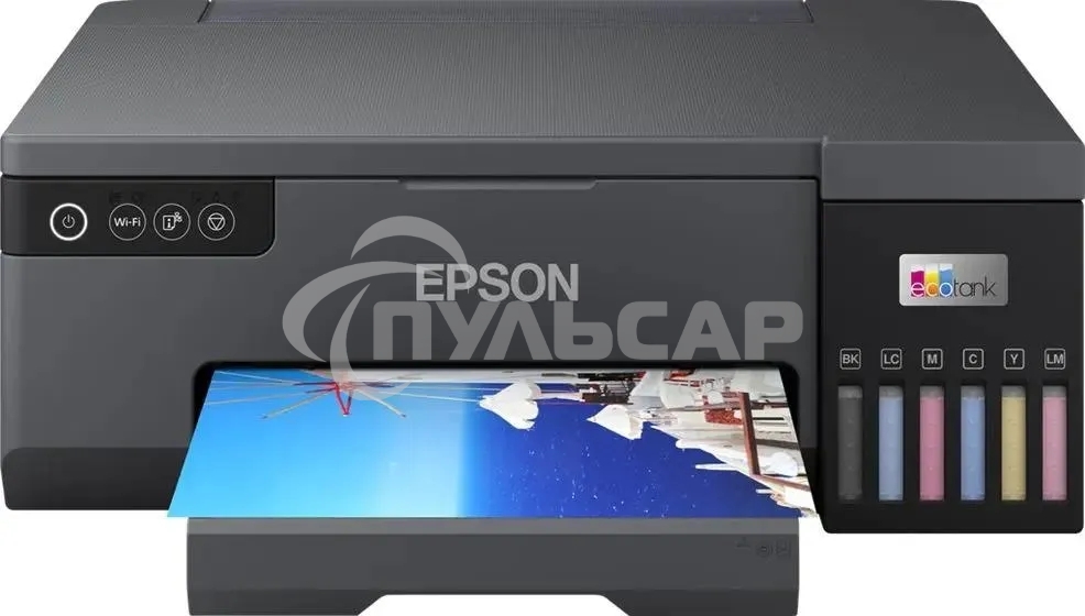 Принтер струйный Epson L8050 (C11CK37405/C11CK37402/C11CK37504/C11CK37507/C11CK37506), A4, цветное, печ. до 8 стр/мин., 1440 x 5760 dpi, USB, Wi-Fi