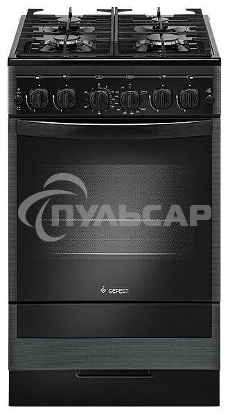 Плита газовая Gefest ПГ 5500-02 0115 черный, конфорок 4 шт, духовка 52 л, 50 см x 85 см x 58.5 см