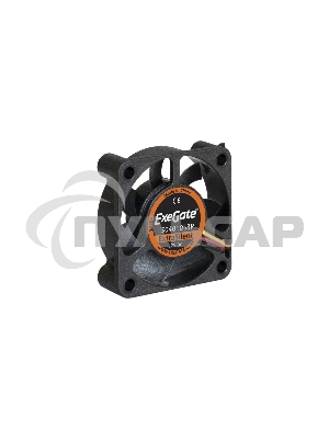 Вентилятор для корпуса ExeGate ExtraSilent ES04010S3P черный, 40 мм, 4000 об/мин, 19 дБ, 3 pin