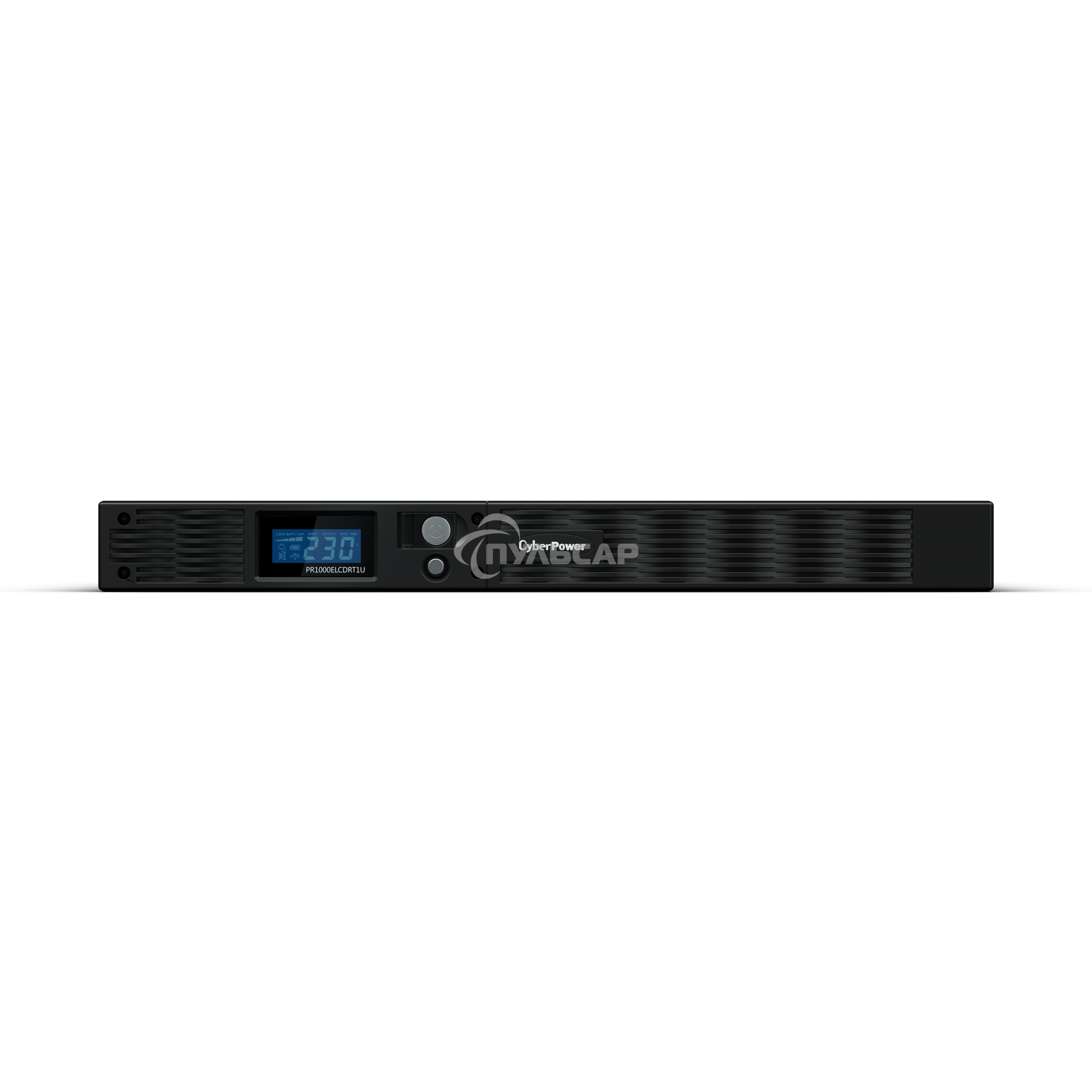 Источник бесперебойного питания Line-Interactive CyberPower PR1000ELCDRT1U 1000VA/800W USB/RS-232/EPO/SNMPslot (6 IEC С13)