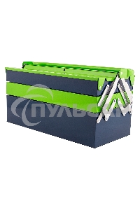 Ящик для инструмента Сибртех 430х200х200 мм, пять секций, металлический 90751