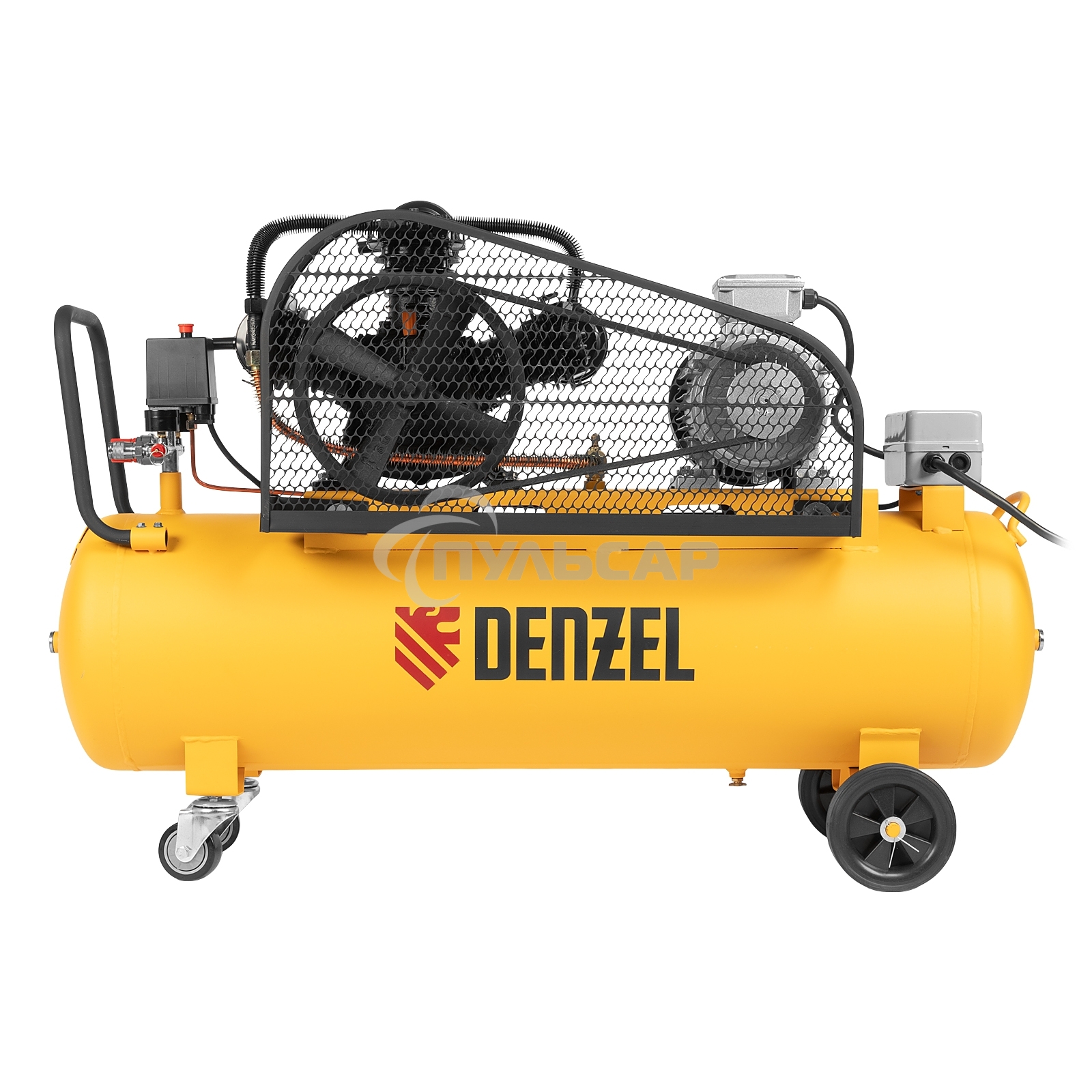 Компрессор воздушный рем. привод BCW3000-T/100, 3,0 кВт, 100 литров, 520 л/минDenzel