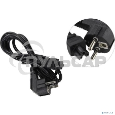 Кабель питания ноутбуков ExeGate Special PC5-1,8S (Евровилка Schuko->С5) 3*0.75мм2, ССА, черный, 1.8м.