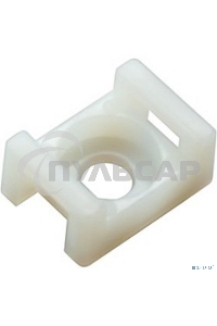 Площадка для крепления стяжки Rexant (ПС-2) 22x16 мм, белая, упаковка 100 шт.