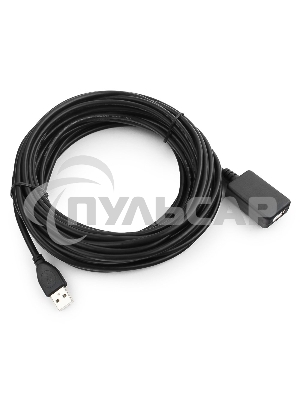 Кабель-удлинитель USB2.0 активный Gembird/Cablexpert UAE-01-10M, AM/AF, 10м