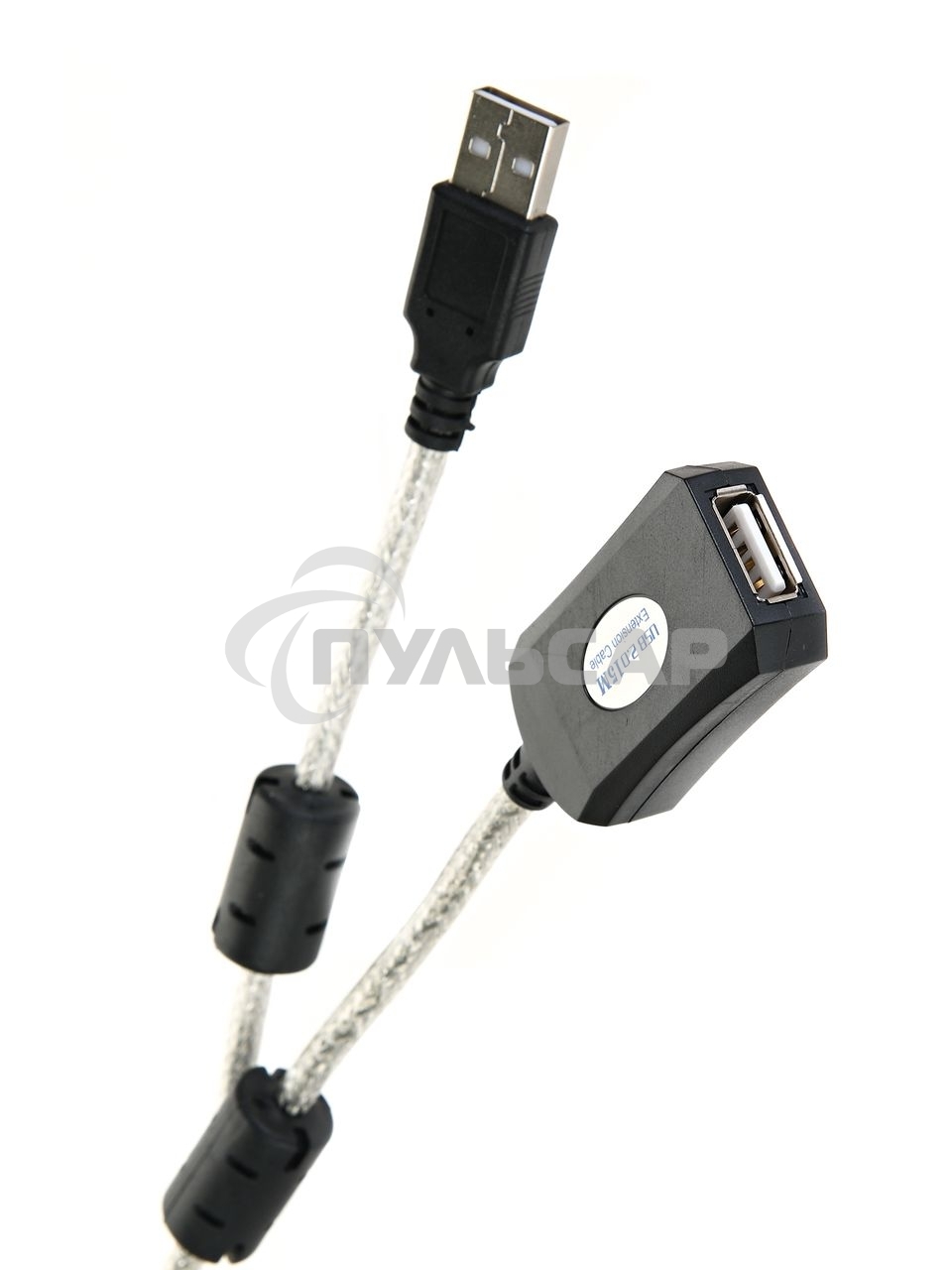 Кабель удлинитель Aopen активный ACU823-15M, USB2.0-repeater AM/AF 15м