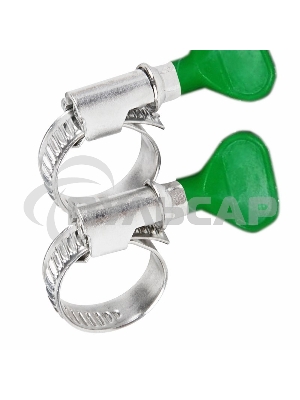 Хомут стальной червячный 20-32 с ключом W (Россия) Rexant 07-0620-1