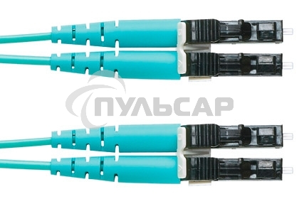 Патч-корд Panduit FX2ELLNLNSNM003 2x50/125 OM3 LC дуплекс-LC дуплекс 3м LSZH аквамарин