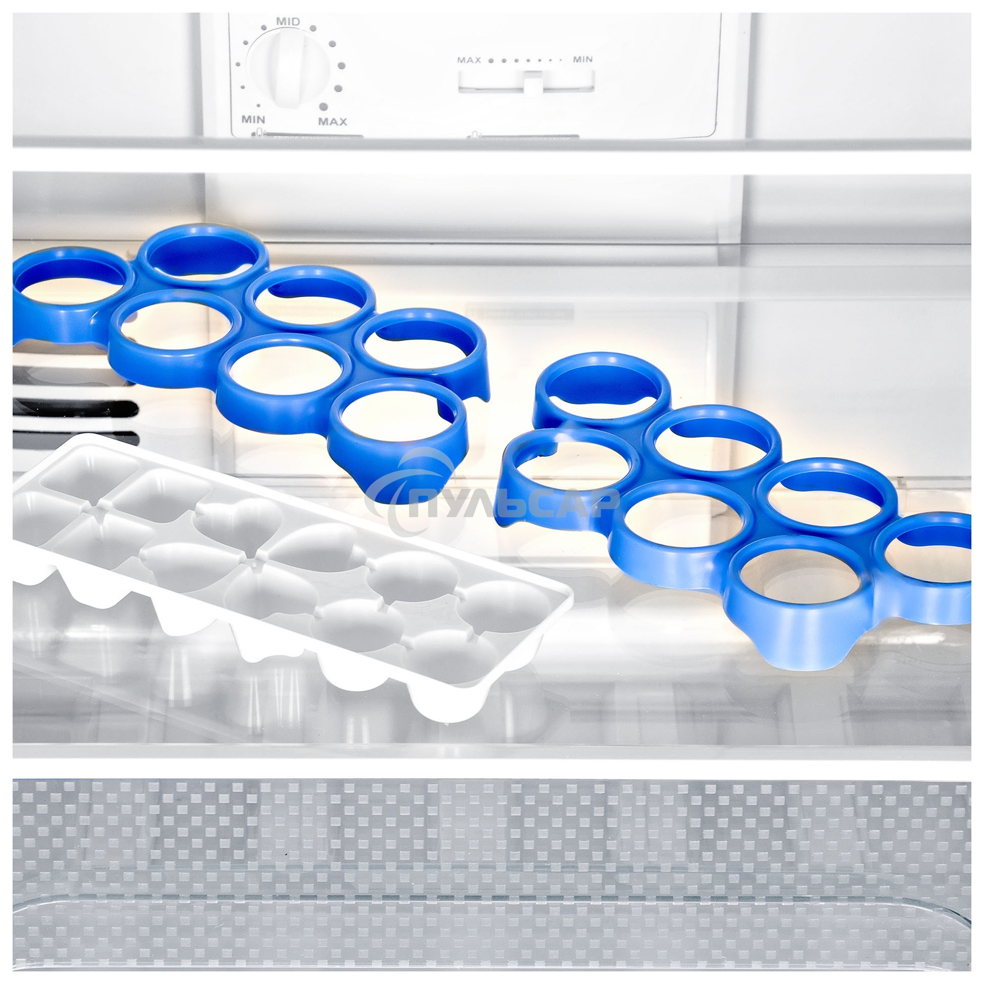 Холодильник Hyundai CC2056FWT белый двухкамерный 129/64л морозилка снизу