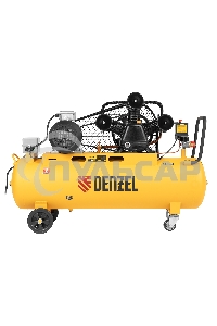 Компрессор воздушный рем. привод BCW3000-T/100, 3,0 кВт, 100 литров, 520 л/минDenzel