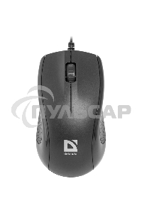 Мышь проводная Defender Optimum MB-160 черный, 1000 dpi, USB, кнопки - 3