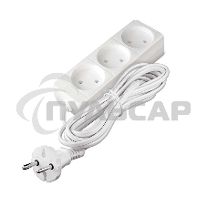 Удлинитель 3х5м без заземл. 10А IP20 2.2кВт Союз 481S-1305