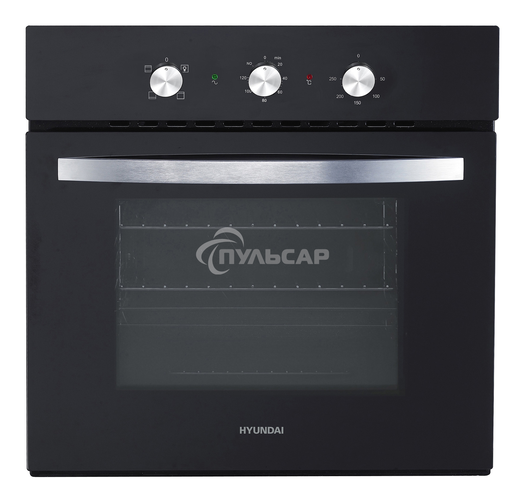 Духовой шкаф электрический Hyundai HEO 6630 BG черный, встраиваемый