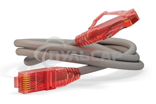 Патч-корд Hyperline U/­UTP, Cat.5e, LSZH, 3 м, серый 