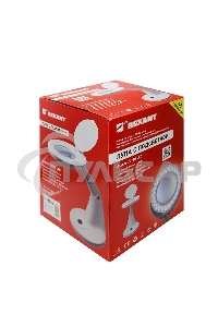 Лупа настольная 3D+12D Rexant с подсветкой 48 LED, белая