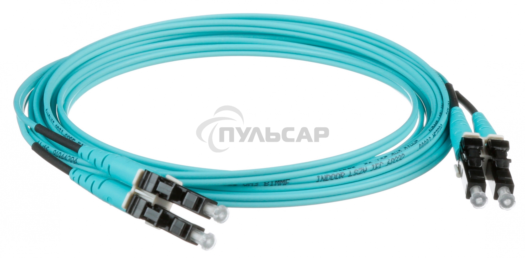 Патч-корд Panduit FX2ELLNLNSNM003 2x50/125 OM3 LC дуплекс-LC дуплекс 3м LSZH аквамарин