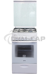 Плита газовая Лысьва ГП 400 МС СТ-2у белый, конфорок 4 газовых, духовка 57 л, 50 см x 84 см x 60 см