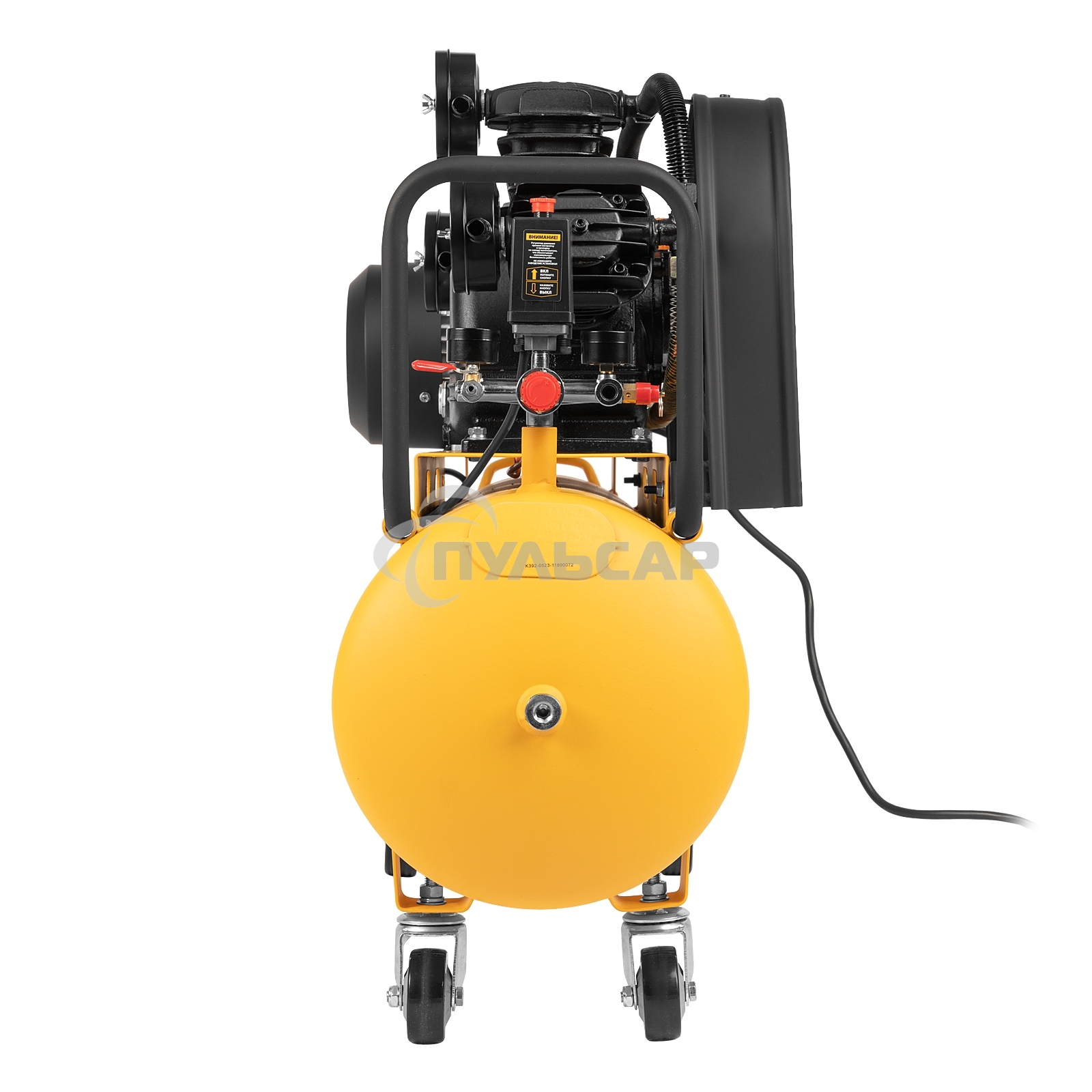 Компрессор воздушный рем. привод BCW3000-T/100, 3,0 кВт, 100 литров, 520 л/минDenzel