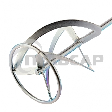 Насадка для миксера, для тяжелых растворов,140 х 590 мм, оцинкованная,хвостовик резьба М14 Сибртех