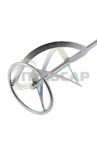 Насадка для миксера, для тяжелых растворов,140 х 590 мм, оцинкованная,хвостовик резьба М14 Сибртех