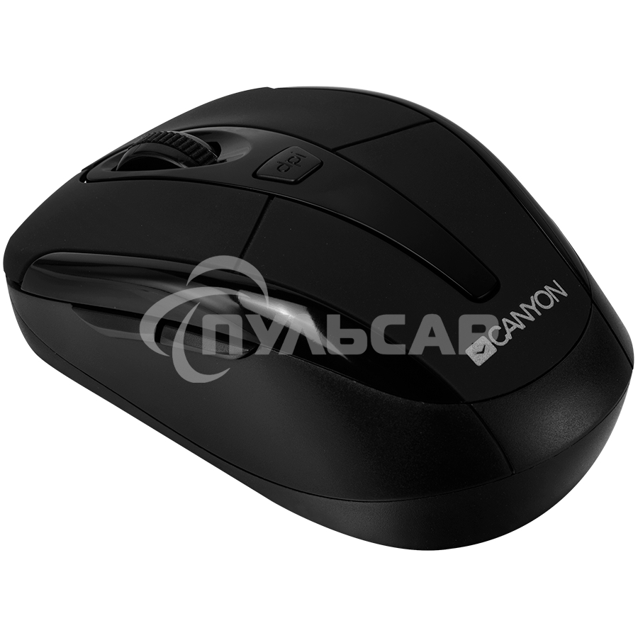 Мышь беспроводная Canyon MSO-W6 черный, 1600 dpi, радиоканал, USB, кнопки - 6
