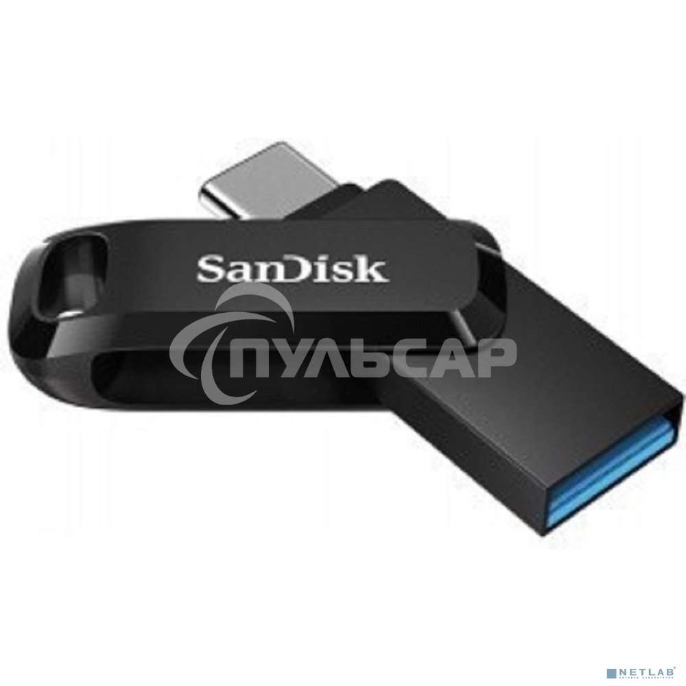 Флешка USB 64 Gb SanDisk Ultra Dual Go, USB 3.1 - USB Type-C черный