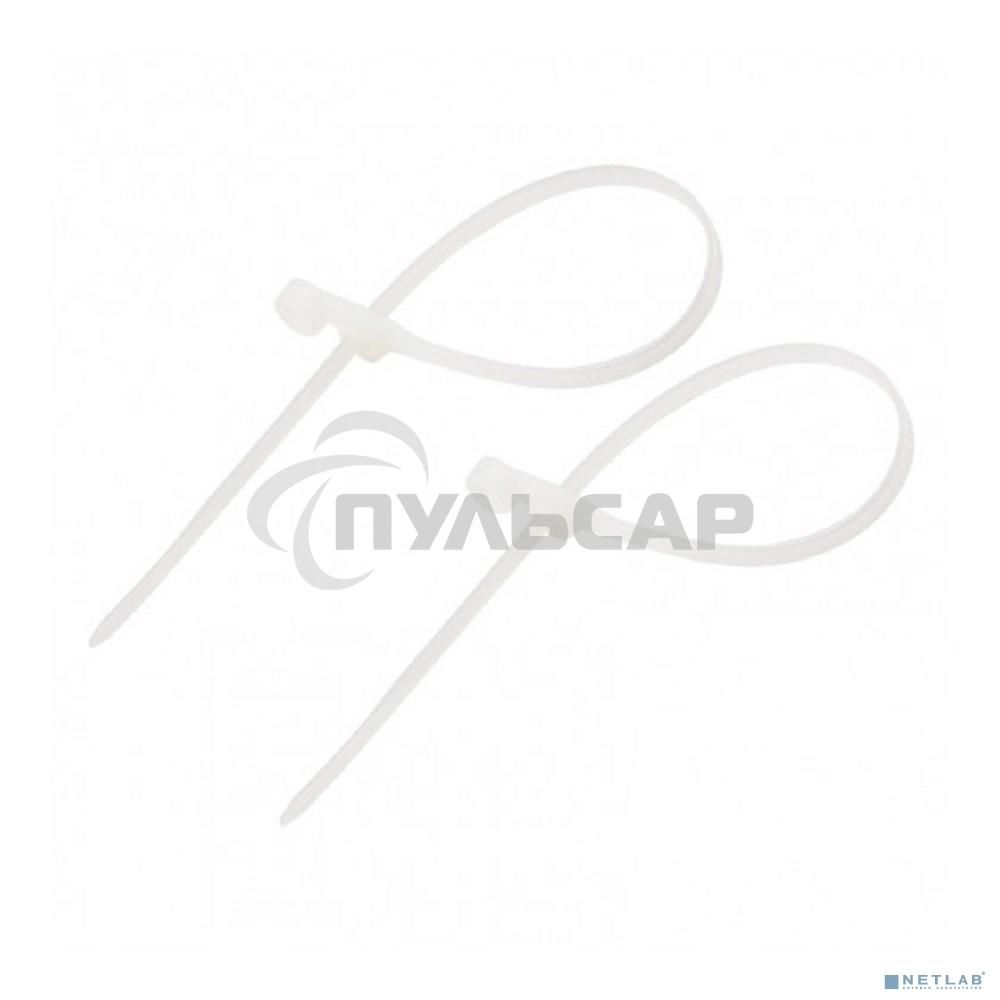 Хомут-стяжкa нейлоновая под винт Rexant 150x3,6 мм, белая, упаковка 100 шт.