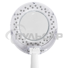 Лупа настольная 3D+12D Rexant с подсветкой 48 LED, белая