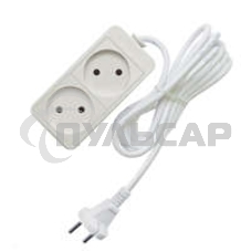 Удлинитель 2х7м без заземл. 10А IP20 2.2кВт Союз 481S-1207