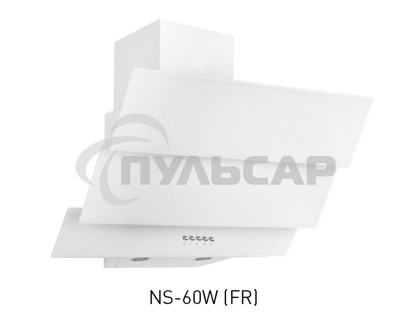 Вытяжка наклонная Oasis NS-60W (FR) белый, 60 см, 500 куб. м/ч, 44 дБ